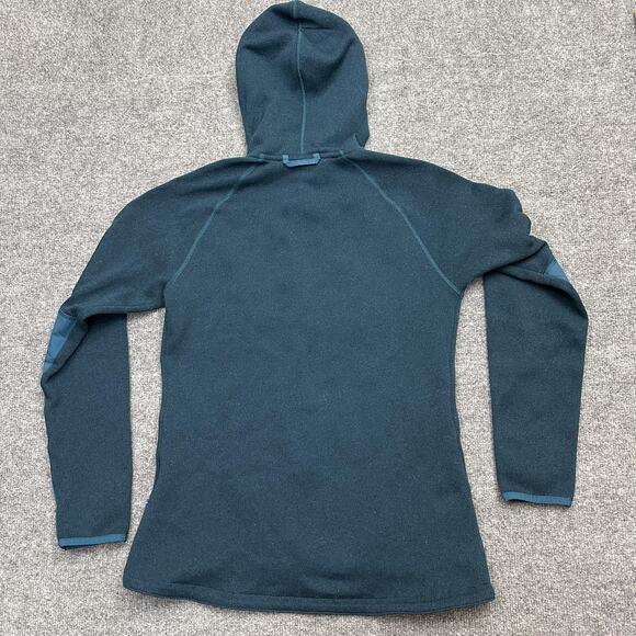 Fjallraven Ovik Fleece Hoodie Womens Small Blue Full Zip Outdoor Jacket - Picture 6 of 12